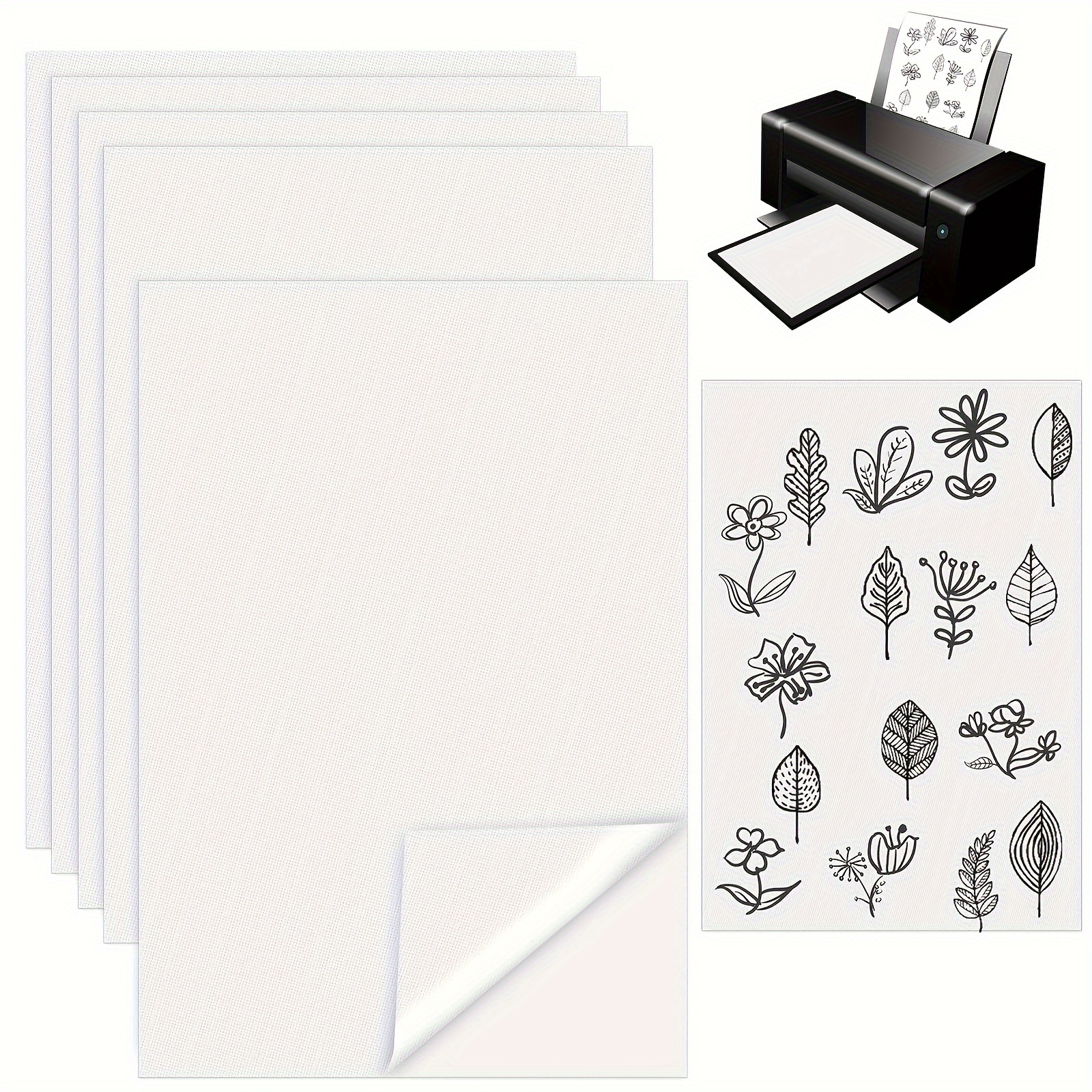 

Self-adhesive Water-soluble Stickers For Embroidery - A4 Size, 3/6/10 Sheets