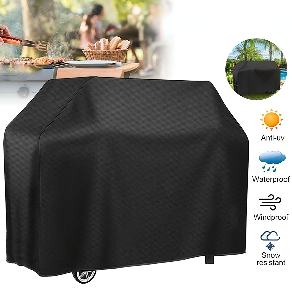 

1pc, Grill Cover, Bbq Grill Cover, Heavy Duty Bbq Gas Grill Cover For Outdoor Grill, Waterproof, Weather Resistant, Fade Resistant, Bbq Accessories, Grill Accessories