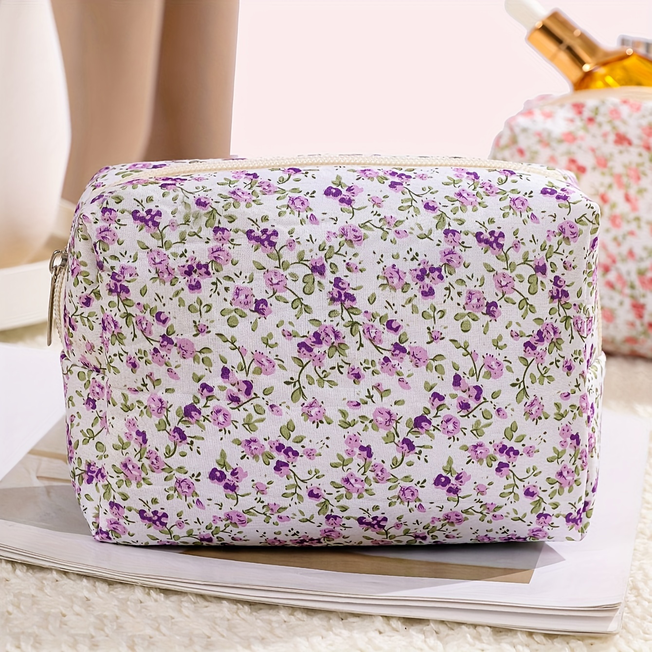 Image of Makeup Bag Portable Large Capacity Storage Bag Multifunctional Travel Toiletry Bag