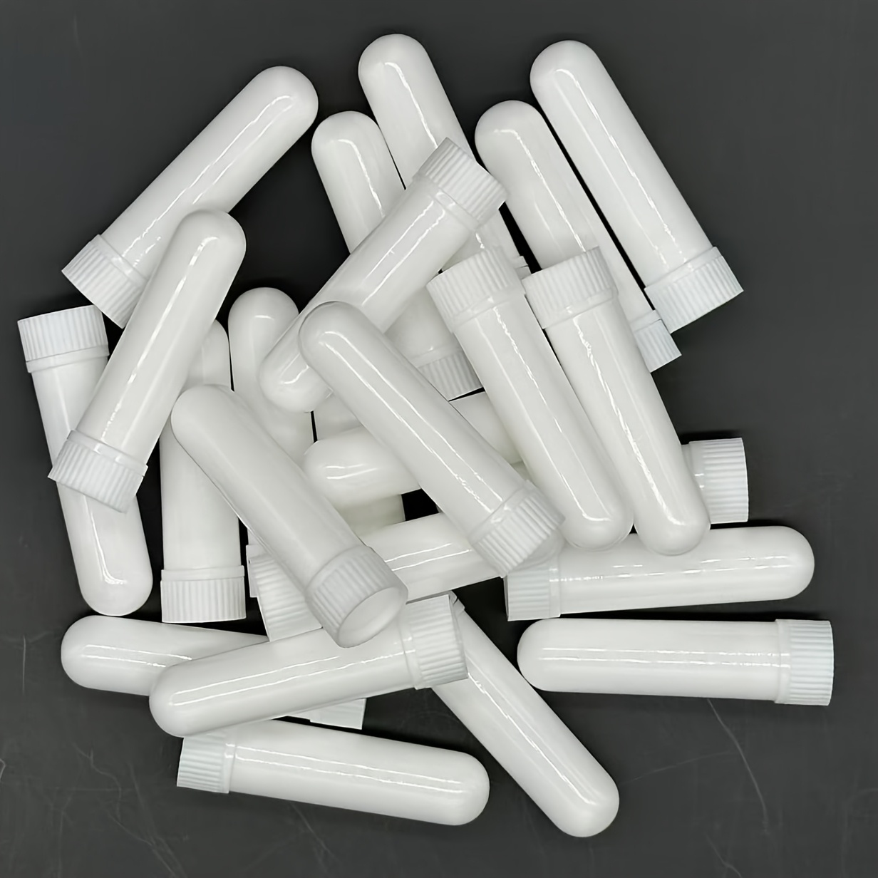 TEMU 12 White Blank Nasal Inhaler Tubes (including 12 Cores + 2 Droppers)