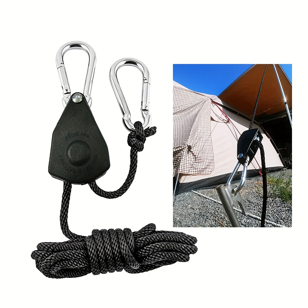 E-shop 1/8 Lanyard Seilzug Zugspanner Umlenkrolle Schnalle Versteller für Outdoor Camping