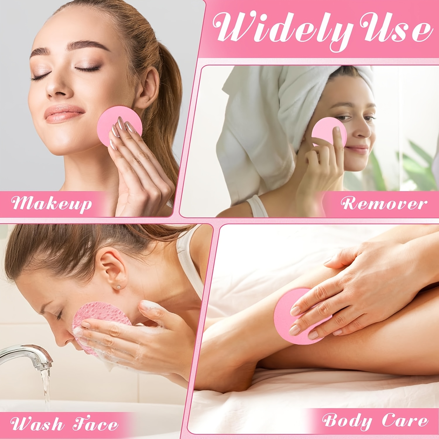 20pcs Compress Face Wash Puff Sponge for Cleansing