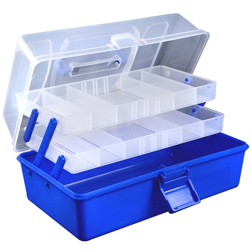 box, 2-tier lure box with seat, portable, rod holders, adjustable  multi-compartment organizer | Today's Deals | Temu Sweden