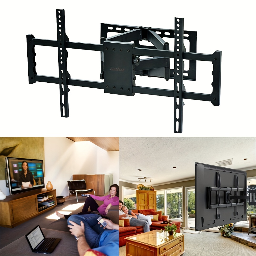 TEMU Heavy Duty Tv Wall Mount, Full Motion Tv Wall Bracket Tilt Swivel Tv Mount For 30-85 Inch Led Lcd Hd 4k Plasma Tvs With Extendable Articulating