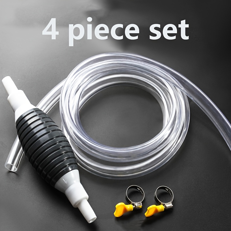 4pcs set heavy duty manual fuel transfer pump kit portable hand operated oil pump plastic gasoline and   transfer tool for fluids fuel transfer pump   extraction bag flexible pump design Product details 4