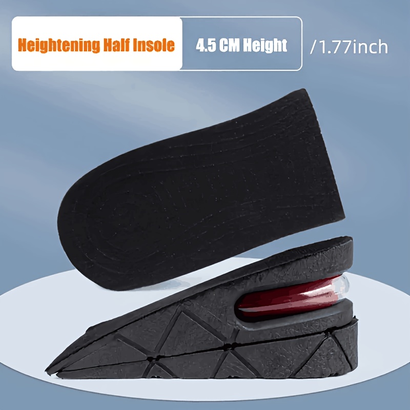 

Heightening Half Insole - 3 Cm / 1.18inch, 4.5 Cm / 1.77inch, 6 Cm / 2.36inch - Multi-layer, Removable, Invisible, Men's/women's, Pvc Material