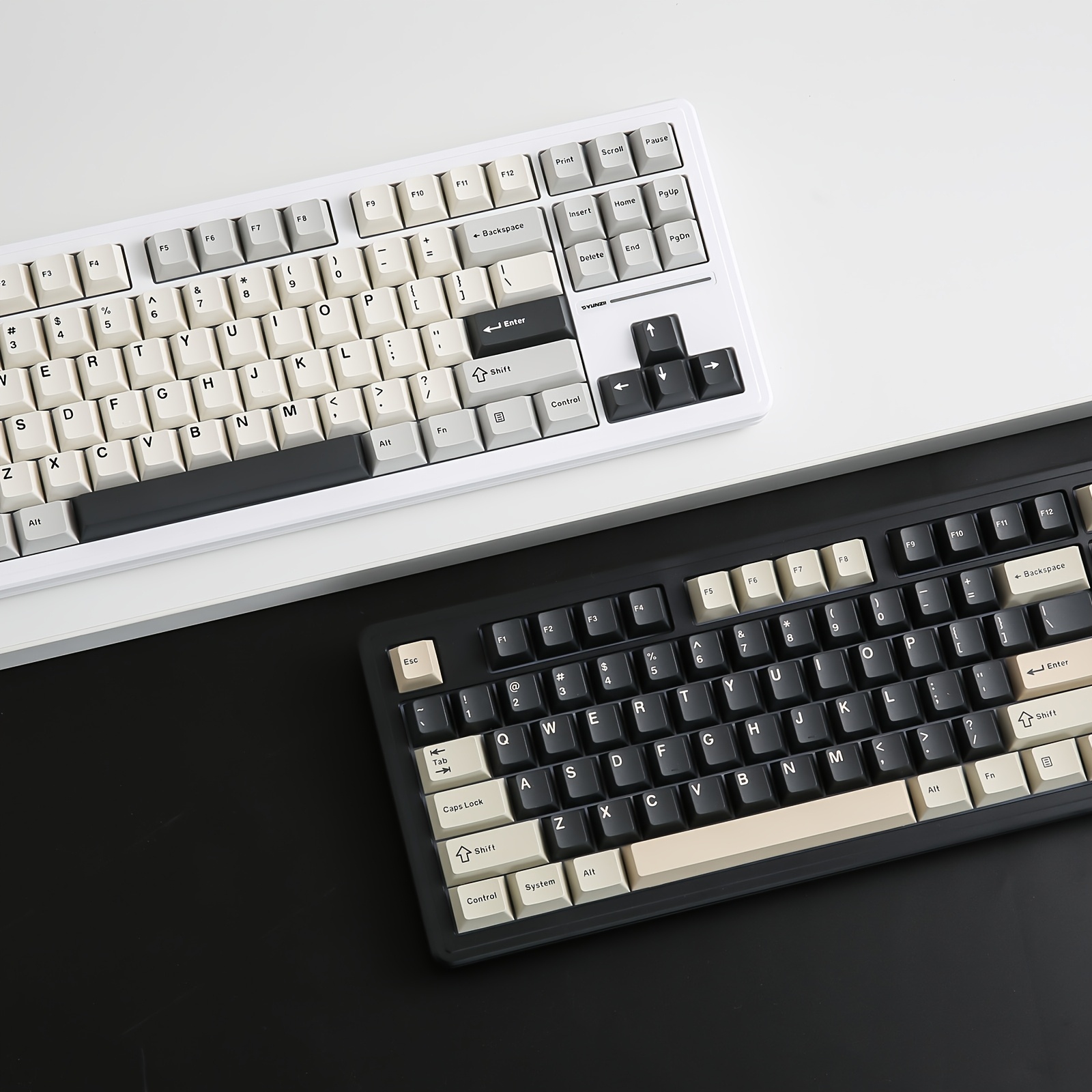 yz87 black 75 gasket mechanical keyboard tkl wireless - Temu