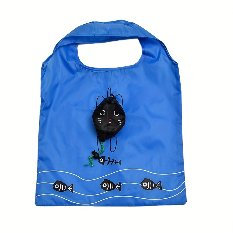 Image of Creative Cartoon Animal Folding Shopping Bag Storage Bag, Polyester Advertising Bag