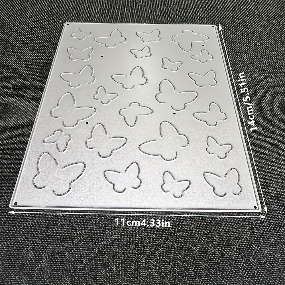 E-shop 1 Stück Schmetterling Metallstanze, DIY Deko Prägestanzen Vorlage für Grußkartenherstellung, geeignet zum Album- Kartengestalten, Handwerkszeug
