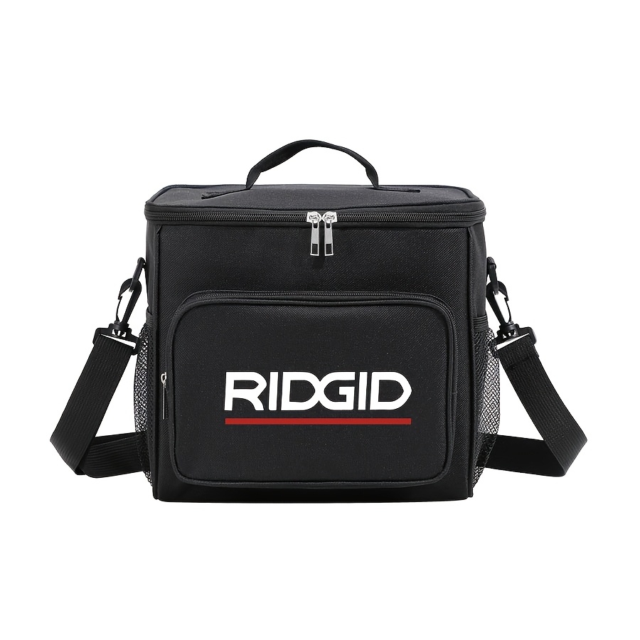 TEMU Large-capacity Non-food Lunch Bag With Letter Print Design. Easy To Carry, Spacious, Durable, And Easy To Clean - Perfect For Travel, Work, And