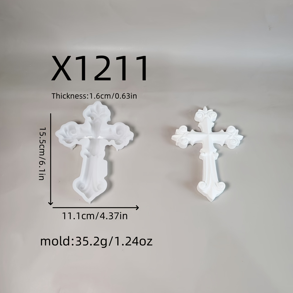 Image of Resin Silicone Mold Cross Shaped Epoxy Resin Wall Decoration Mold Wall Hanging Silicone Mold Epoxy Resin Mold Home Decoration Silicone Mold Wall Decoration Ornament Wall Hanging Silicone Mold 36 X1211