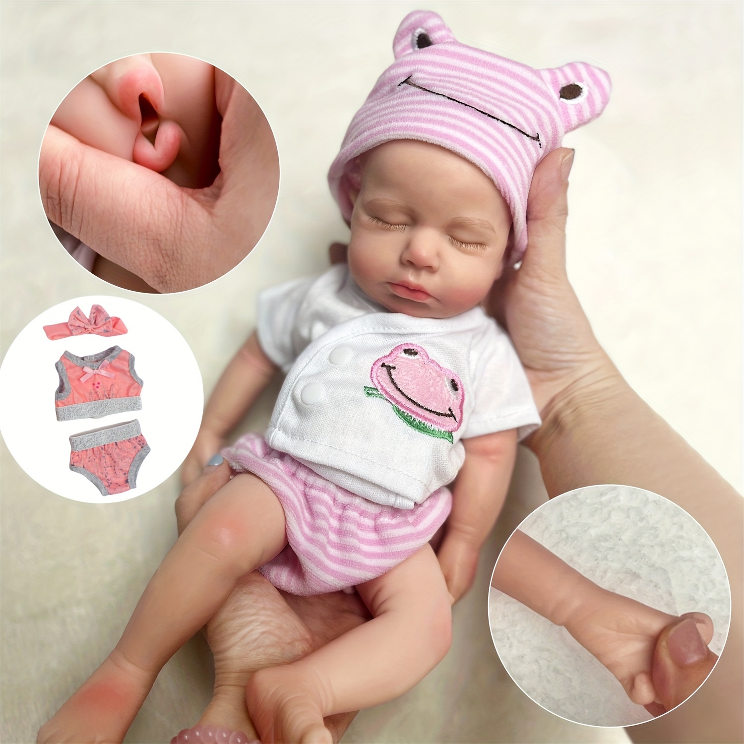 full body silicone baby sold on Temu United States