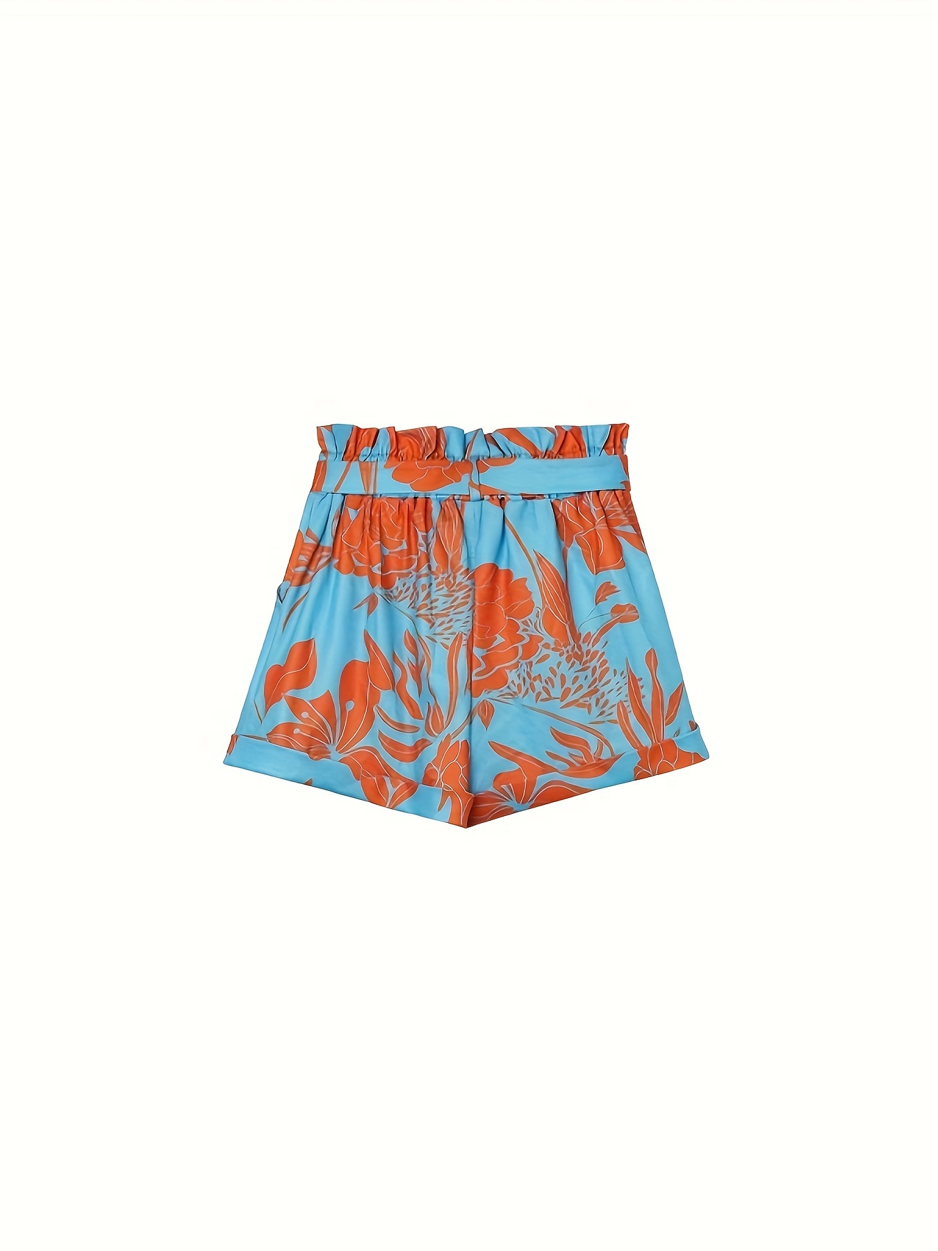 european and american cross border off shoulder color block sleeveless casual   top and shorts set details 0