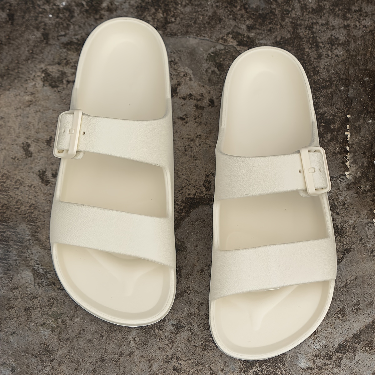 Flat Sandals Shade And Shore White Sandals Women's Neida EVA Two