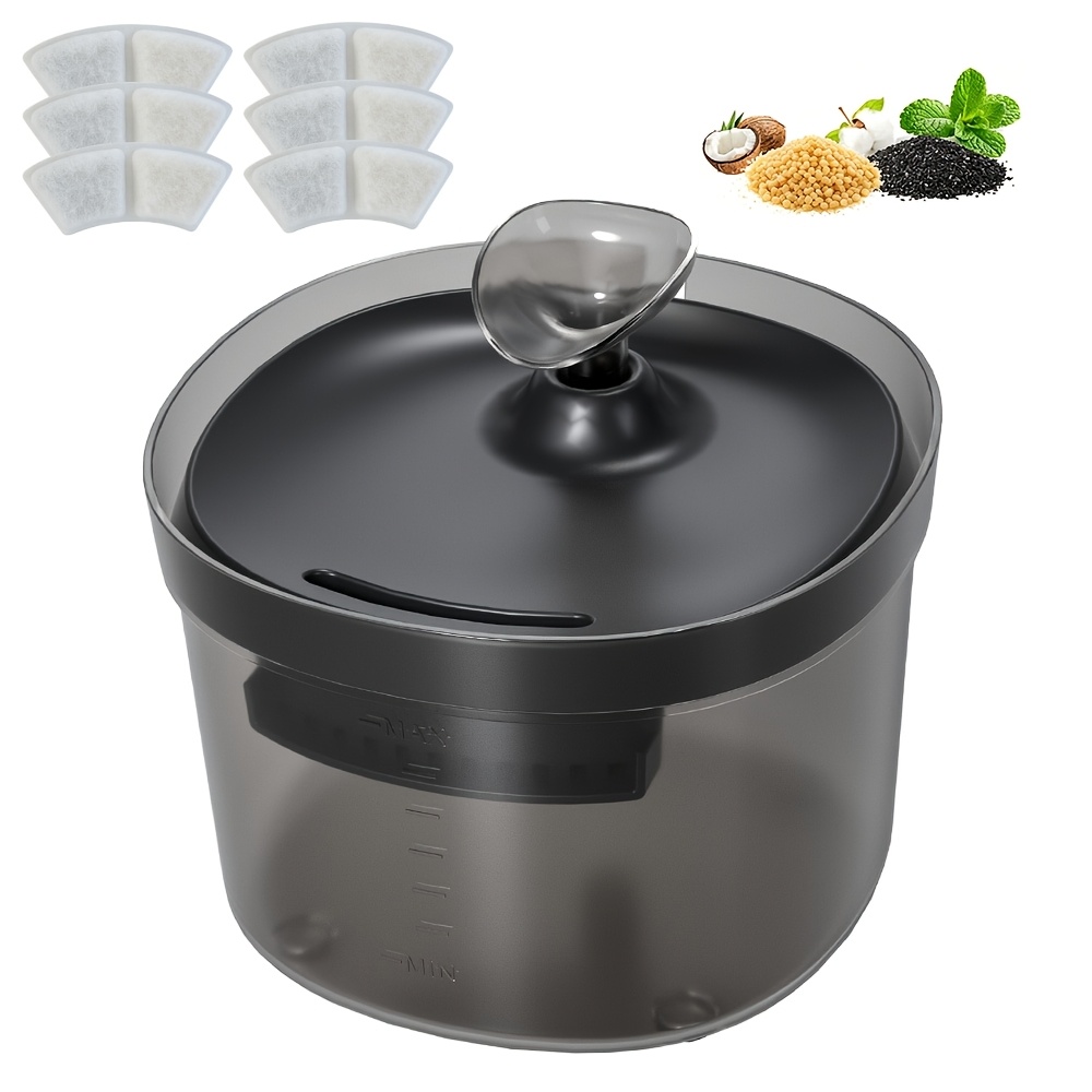 TEMU Fontaine à eau pour chat 1.5L/0.4G, distributeur d'eau silencieux ultra pour animaux de compagnie, convient aux petits chiens et aux animaux de