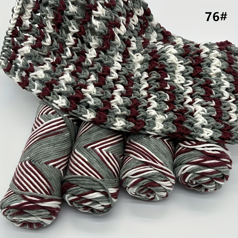 TEMU 4pcs Set, 380g 8-ply Valentine's Hand-knitting Diy Acrylic Yarn, Bulky Yarn, Soft And Skin-friendly, For Knitting Scarves, Hats, And Jackets