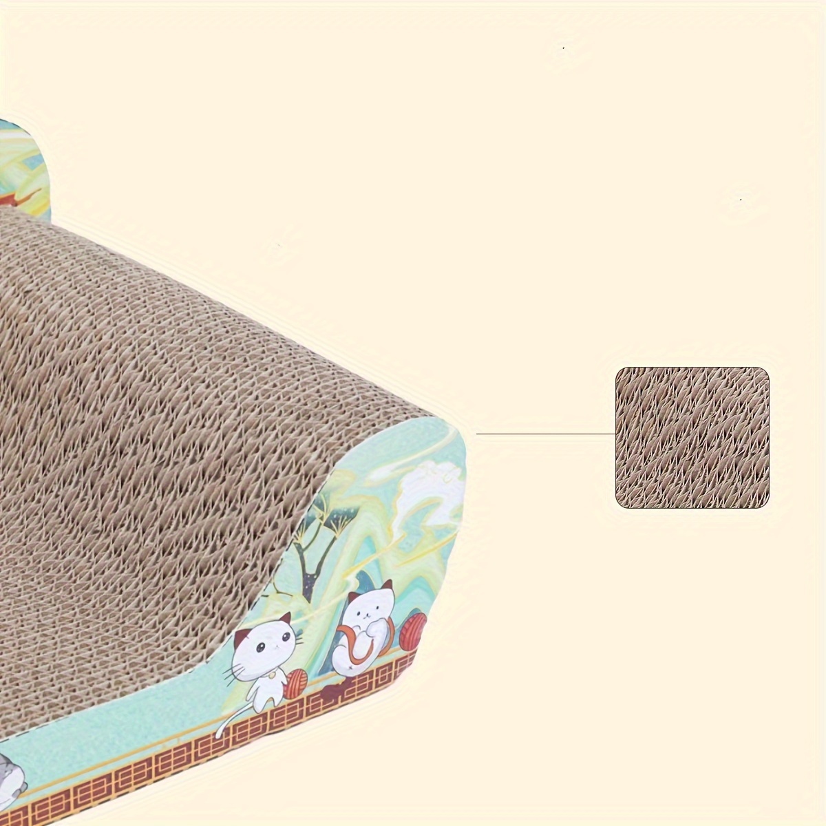 Large Cat Scratcher Sofa Bed Non shedding Paperboard Perfect Temu