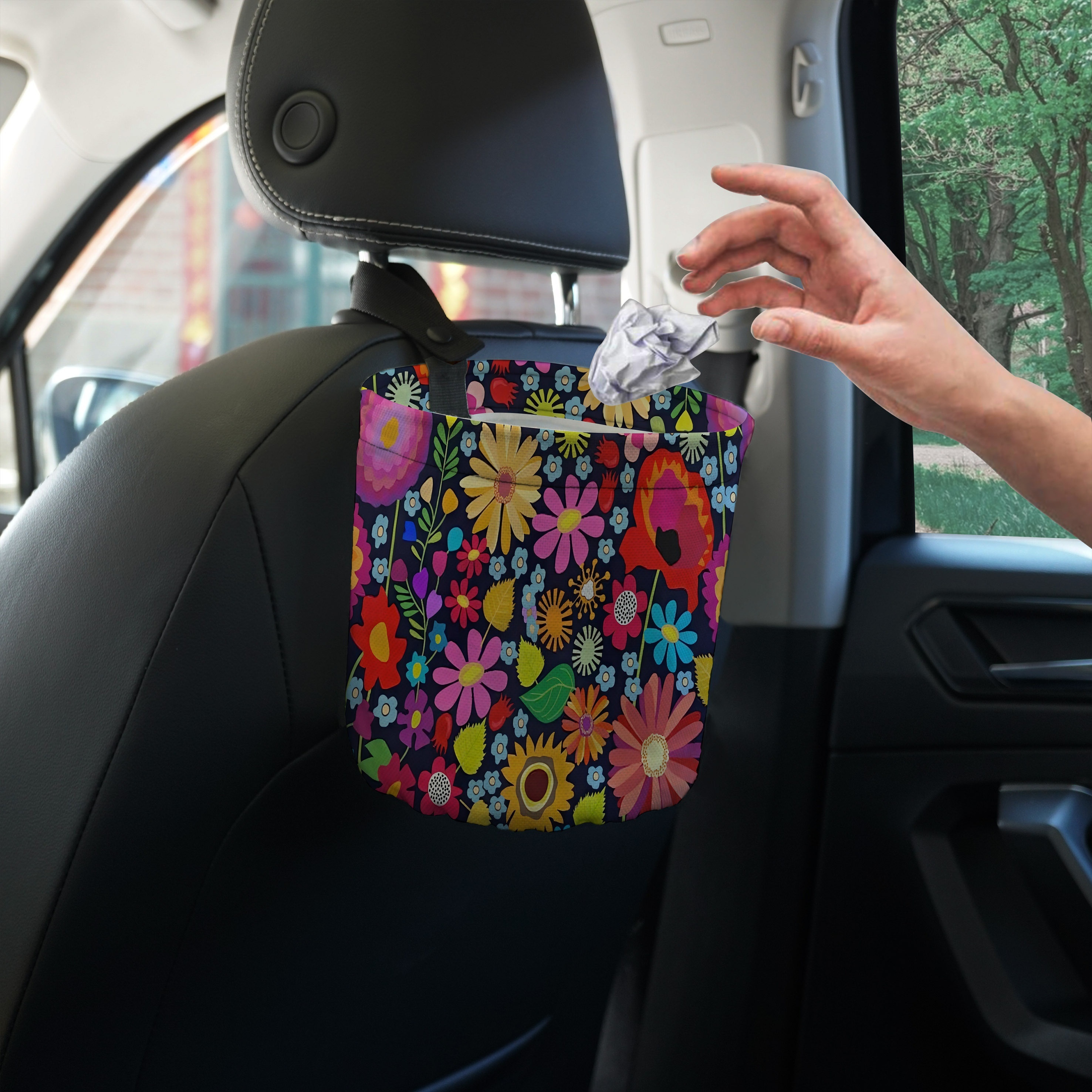 Autos Mülleimer Faltbar - Oxford Stoff Mülltonne Für Auto, Praktischer Hängemülleimer