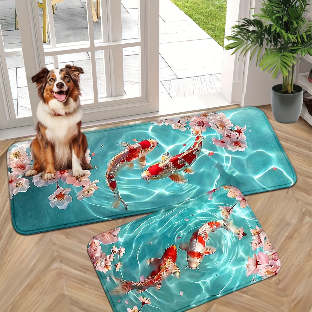 

3d Koi - , / Rug For