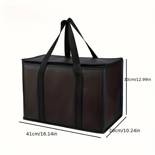 1pc xxxl xl l insulated food delivery bag three layer design for hot and cold food picnics camping and outdoor activities durable aluminum foil lining with handles ideal gift for holidays and summer
