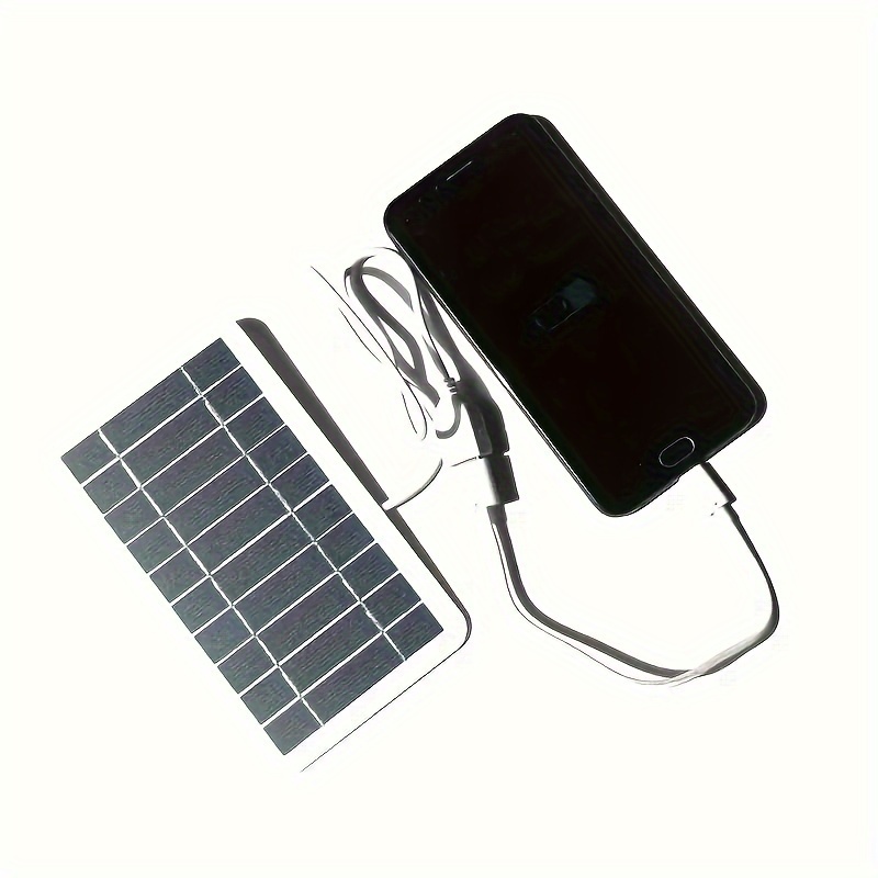 1pc Pannello Di Ricarica Solare Portatile Impermeabile Per Esterni,  Caricatore USB Solare Adatto Per Viaggi E Campeggio All'aperto,  Alimentatore Mobile, Banca Di Ricarica Per Telefoni Cellulari, Torcia  Elettrica, Ventilatore - Temu Italy