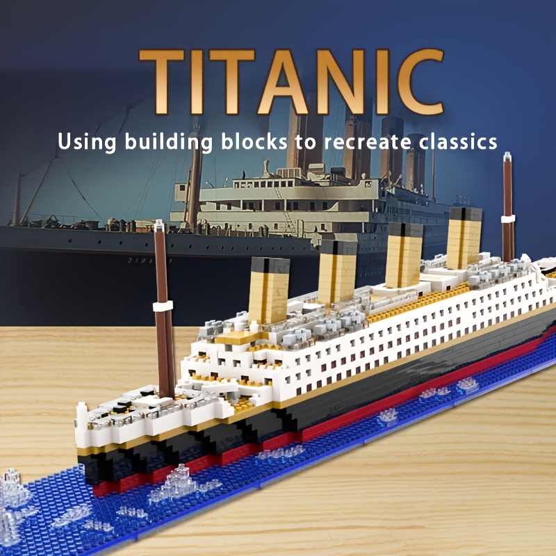 item picture   ship building blocks assembly building block toy model ship decoration ship building block model puzzle toy for boy and girl christmas and halloween gift