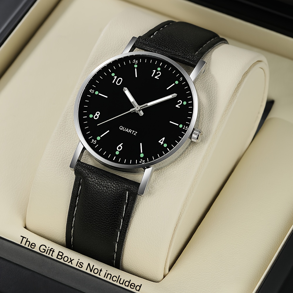 Men's Casual Watch, Round Dial, Luminous Display, Suitable for Any Occasion, Is An Excellent Gift Choice, Especially Suitable for Fathers, Boyfriends, Husbands, Friends Or Brothers.