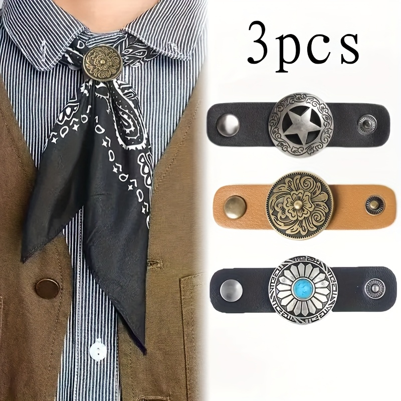E-shop 3 Stück Unisex Moderne Minimalistische Vintage Schalclips, Universelle Mehrzweck Schalhalter ohne Binden, Einfach zu Verwendende