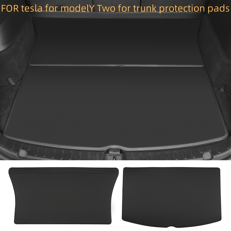 TEMU Suitable For For 2020-2025, Refreshed Y Rear Trunk Mat, Pu Leather Liner, Protection Cargo Liner, Waterproof And Non-slip Front And Rear Trunk
