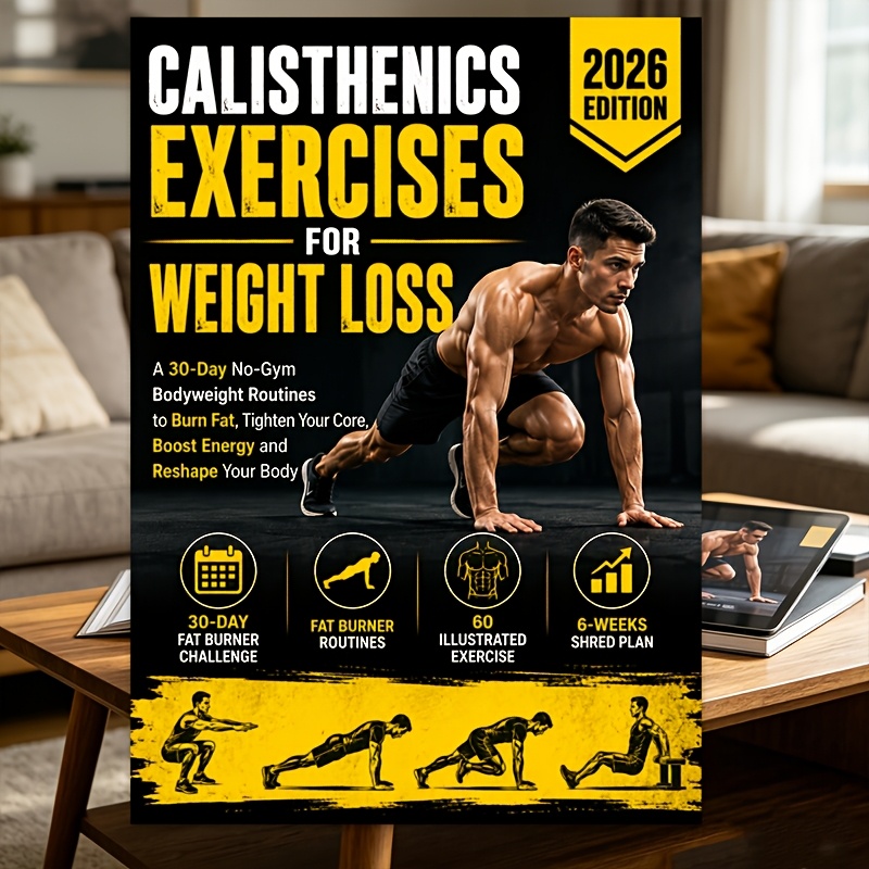 Calisthenics Exercises for Weight Loss: A 30-Day No-Gym Bodyweight Workout Plan to Burn, Strengthen Your Core, Boost Ene