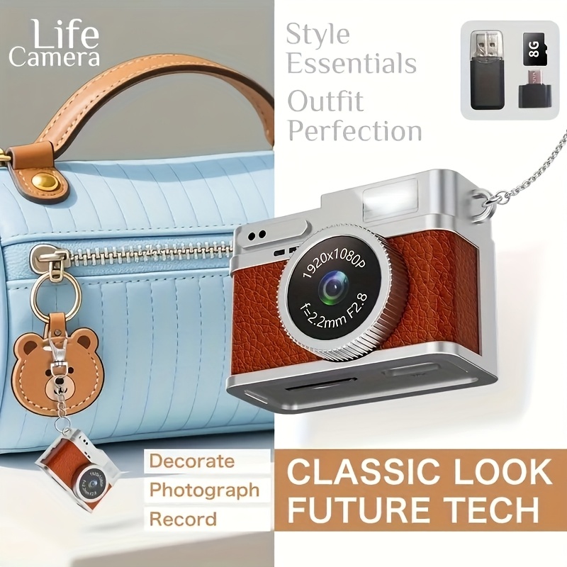 1080p mini keychain camera wearable keychain camera ultra - Temu