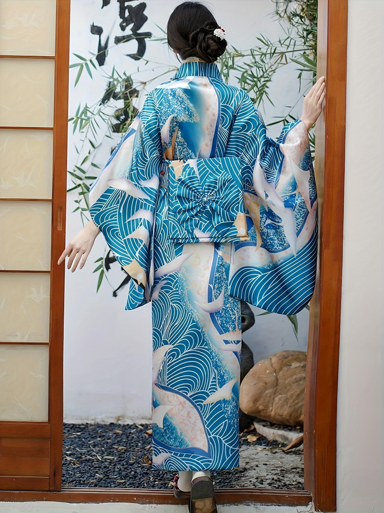 womens japanese traditional kimono spring summer smooth Temu