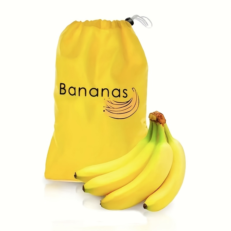 1pc rectangle polyester supermarket home banana   keeping storage bag reusable fruit vegetable freshness aluminum film bag food safety salad preservation box details 4