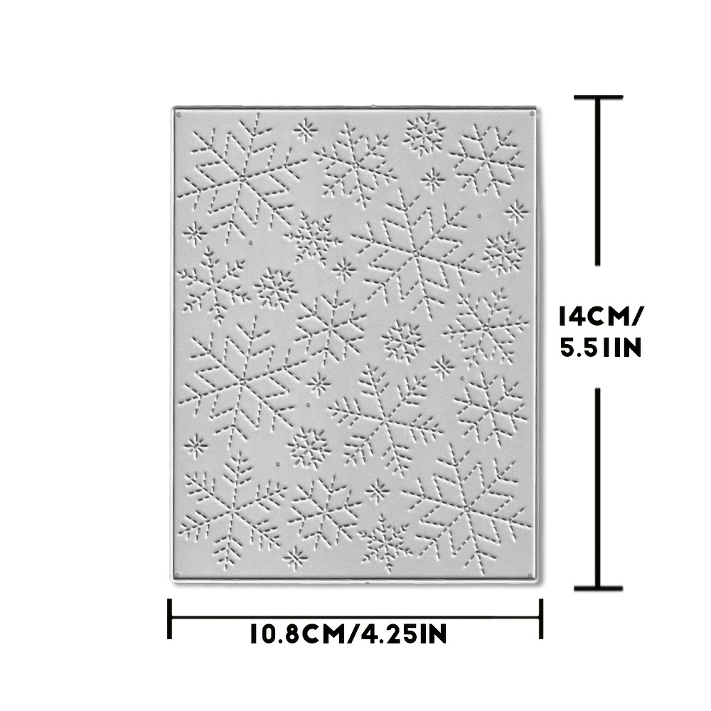 TEMU 1pc Snowflake Metal Cutting Die, Diy Scrapbook Decoration Embossing Die Cut, Greeting Card Making Template, Suitable For Album Card Making,