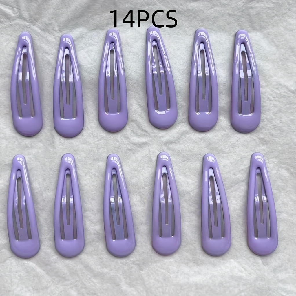 14pcs And Simple Bb Clips, Durable And Sturdy Hairpins For Side Bangs And Loose Hair.