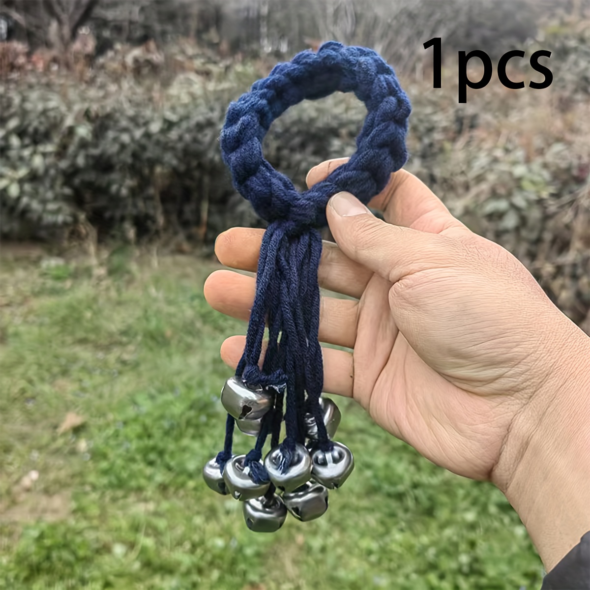 Image of 4-color Bell Suitable For Door Rope Weaving Hanging Bell Door Handle Pendant Thread Weaving Bell Decoration Supplies For Home Decoration Decoration