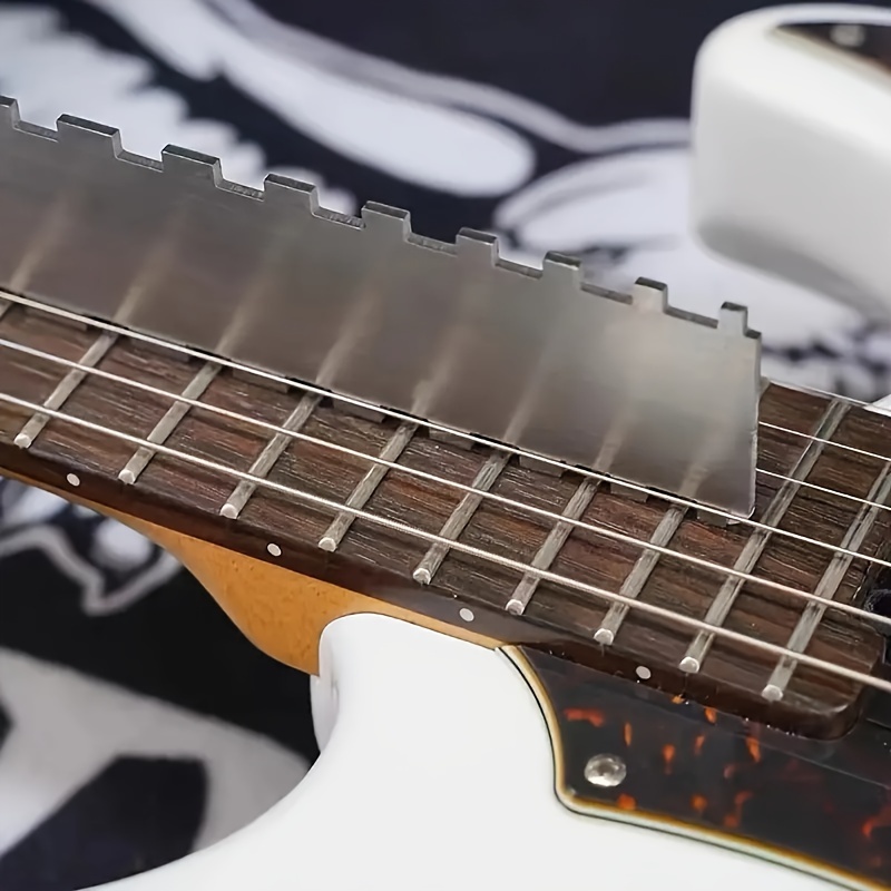 Stainless Steel Guitar Neck Measuring Ruler Neck Measuring Tool For , Electric, And Bass Guitars