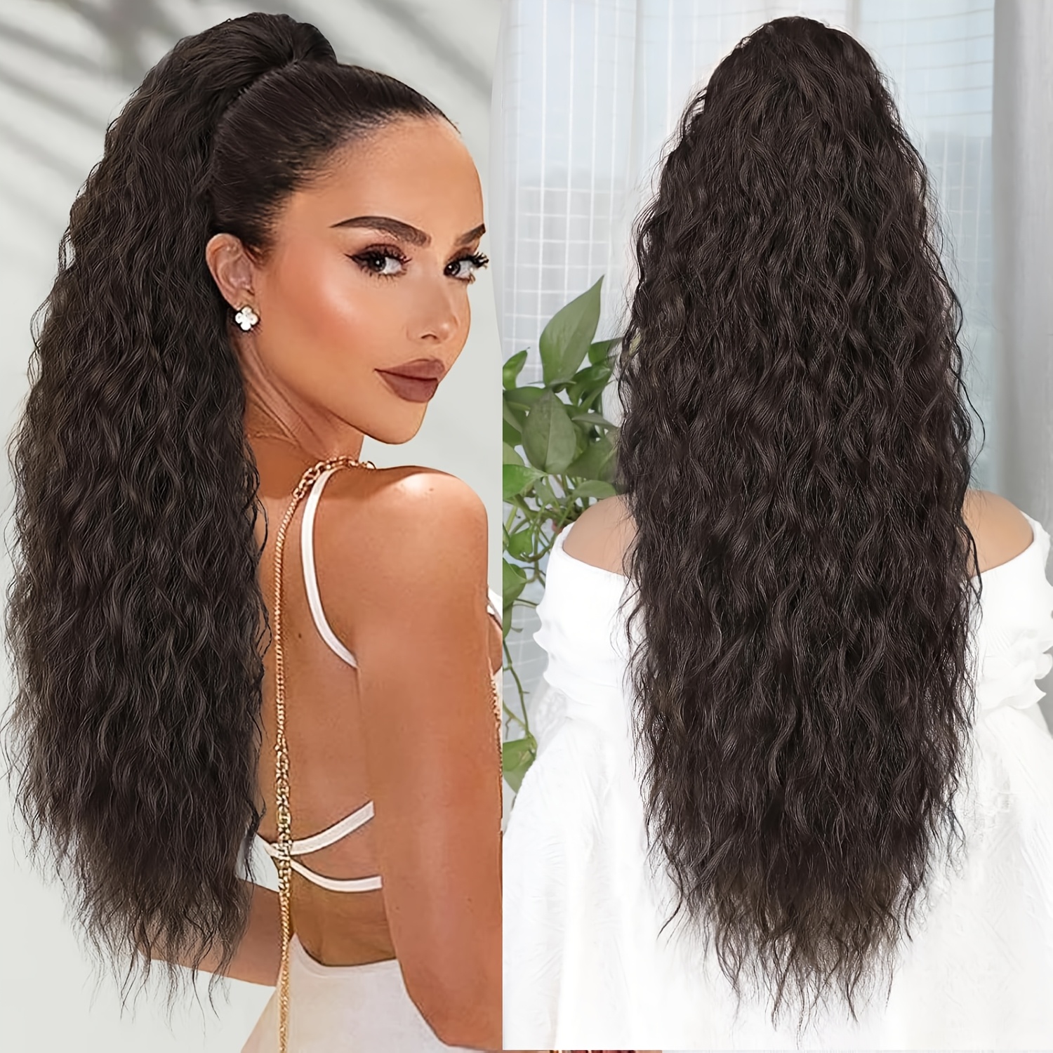 Ponytail Hair Extensions 32 Inch Janet Remy Illusion Virgin Human