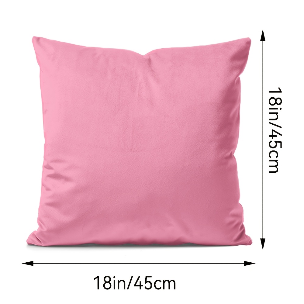 TEMU Custom Name Plush Pillowcase 18" X 18" - Personalized Lumbar Support Cover For Napping And Sofa, Ideal Couple's Gift