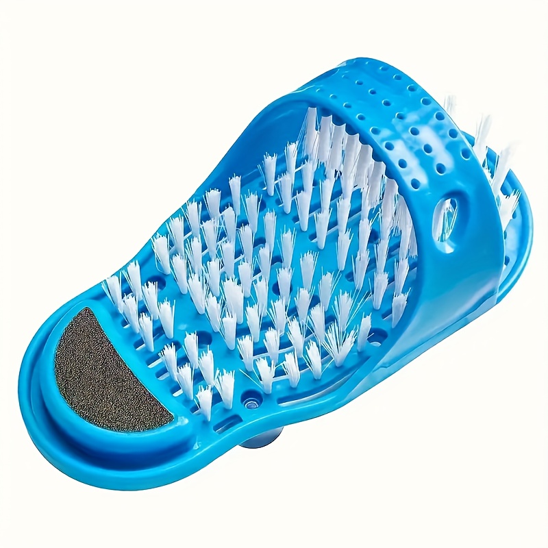 Image of 1pc Foot Care Tool, Effort- Exfoliating , No-bend Bathroom Massage Foot Scrubber Cleaning Brush