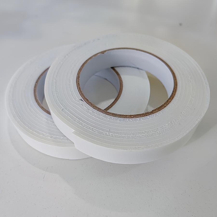 2 Rolls Of Strong Double-sided Foam Tape, 0.39/0.79/1.18inch X 3.28yards, High Adhesive Thickened Foam Tape For Home, Office And Industrial Foam Sponge Tape