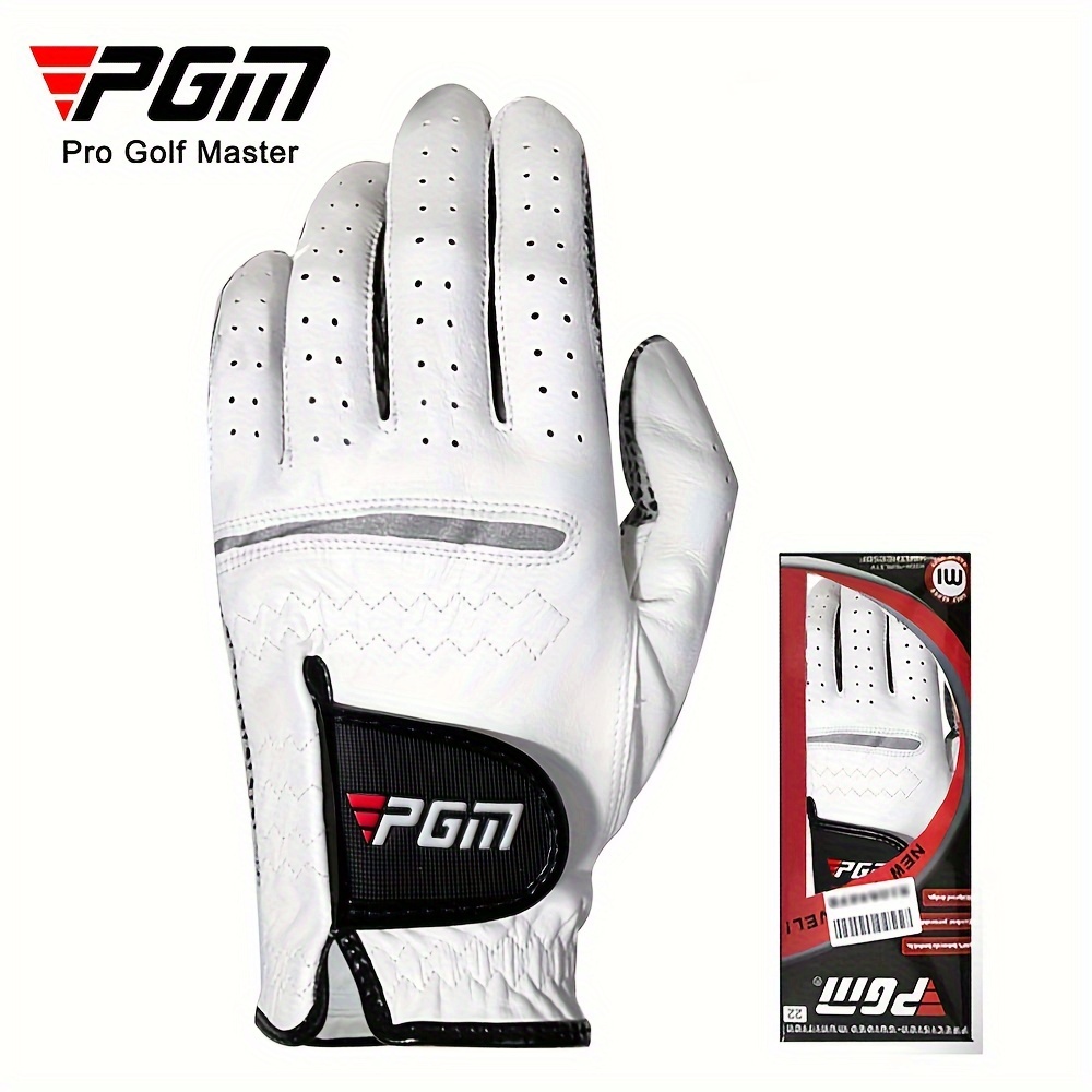 Image of Pgm St001 Golf Left Hand Gloves For Men, Men's Sports Gloves With Sheepskin Non-slip Particles