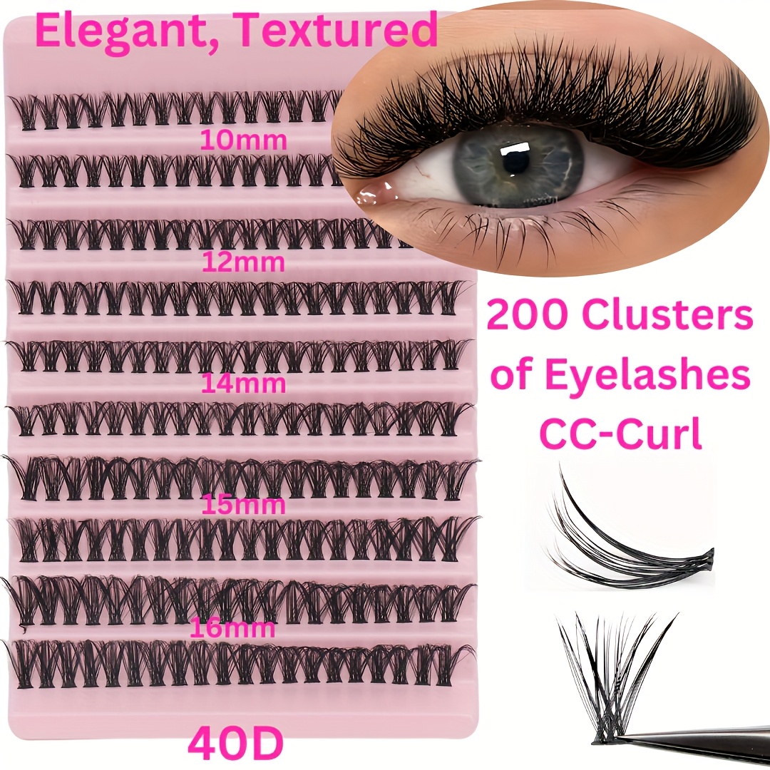400 720pcs diy eyelash extension set single eyelash   9 18mm mix 30d 40d with eyelash bonding tweezers for beginners exquisite gift set exquisite gifts new year gifts valentines day gifts details 6
