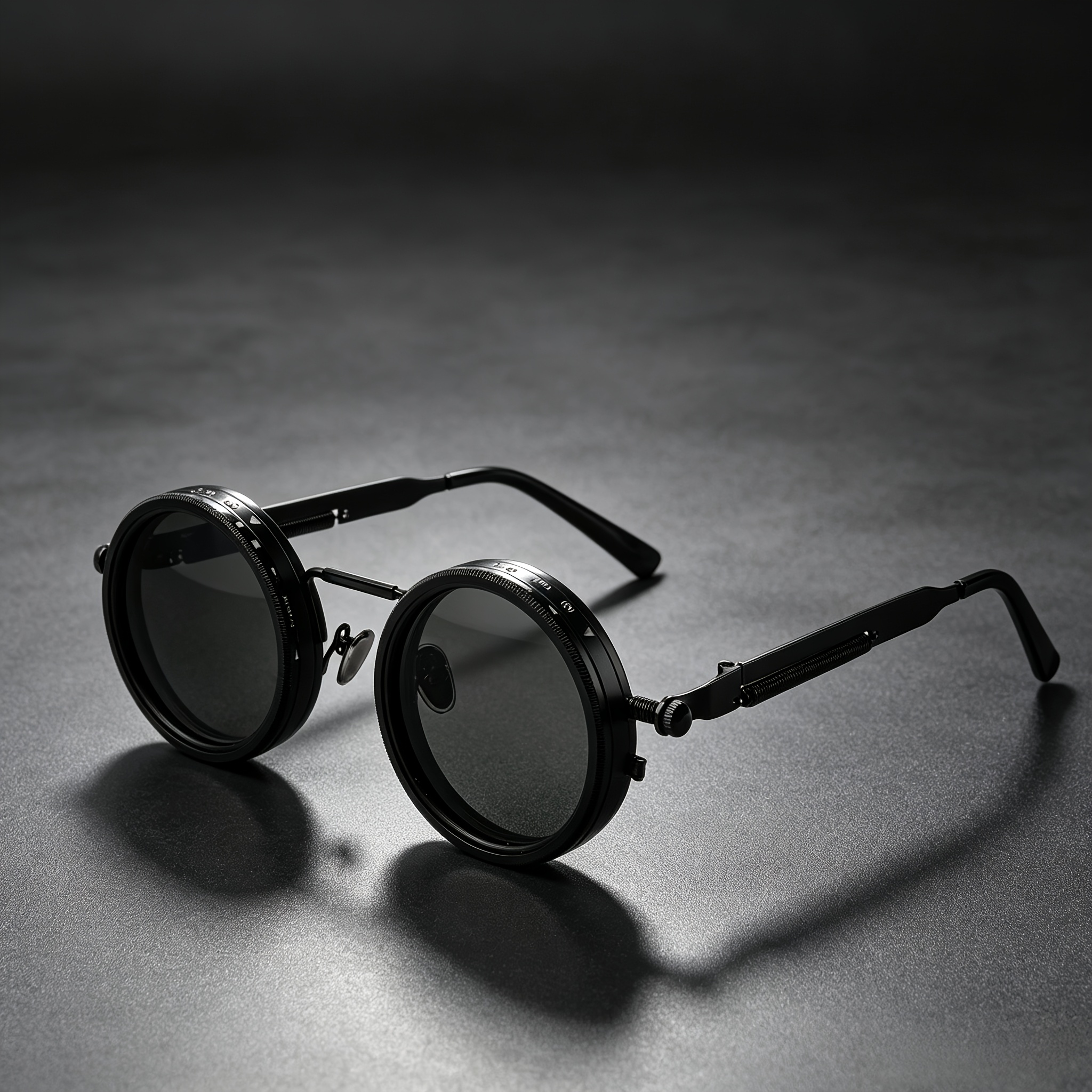 TEMU Industrial Punk Style Twist Photochromic Sunglasses For Men. Built With Flexible Spring Temples And Twist Color Changing Lenses. Look Suitable