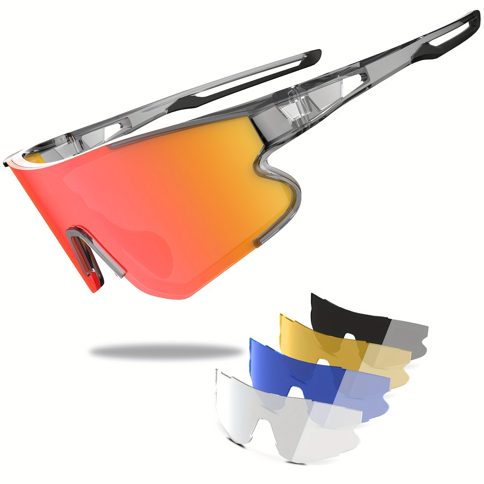 Delicate Fantasy Trendy Cool Polarized Sports Sunglasses Wrap Around  Sunglasses With 4pcs Replacement Lens For Men Women Cycling Running Hiking  Golf Fishing Supply Photo Prop Ideal Choice For Gift - Jewelry 