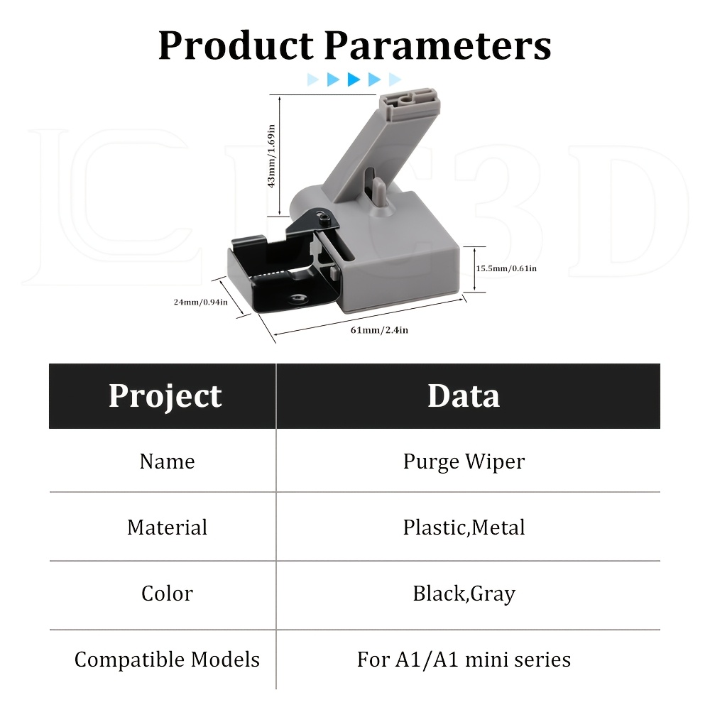 high quality 1pc purge wiper for a1 a1 mini purge wiper and waste dispenser dispensing component collect and clean waste materials for 3d printer Product details 3