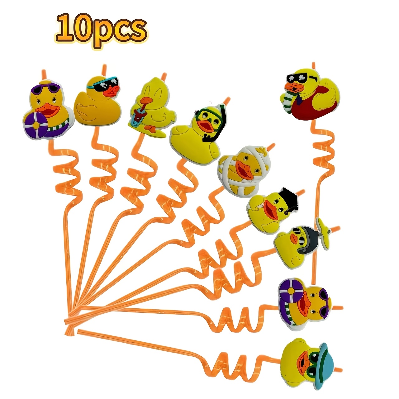6pcs/10pcs/16pcs Reusable Straw With Flat Mouth , Gift