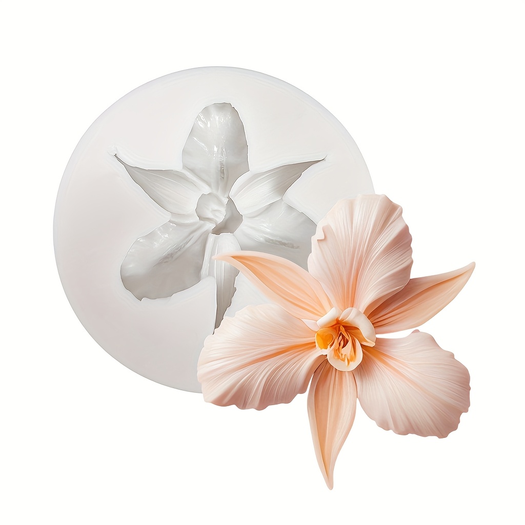 E-shop Silikonform für -Orchideenblüten zum Gießen von Harz - für DIY-Schmuck, Seifen und Wachsarbeiten - Ideal für Heimdekoration, Geschenke und