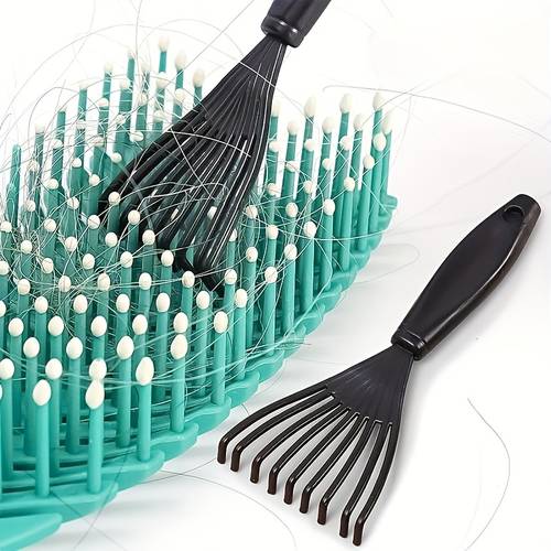 plastic mini comb cleaner with built in brush hair remover household handle cleaning brush cleaning agent beauty tool accessory