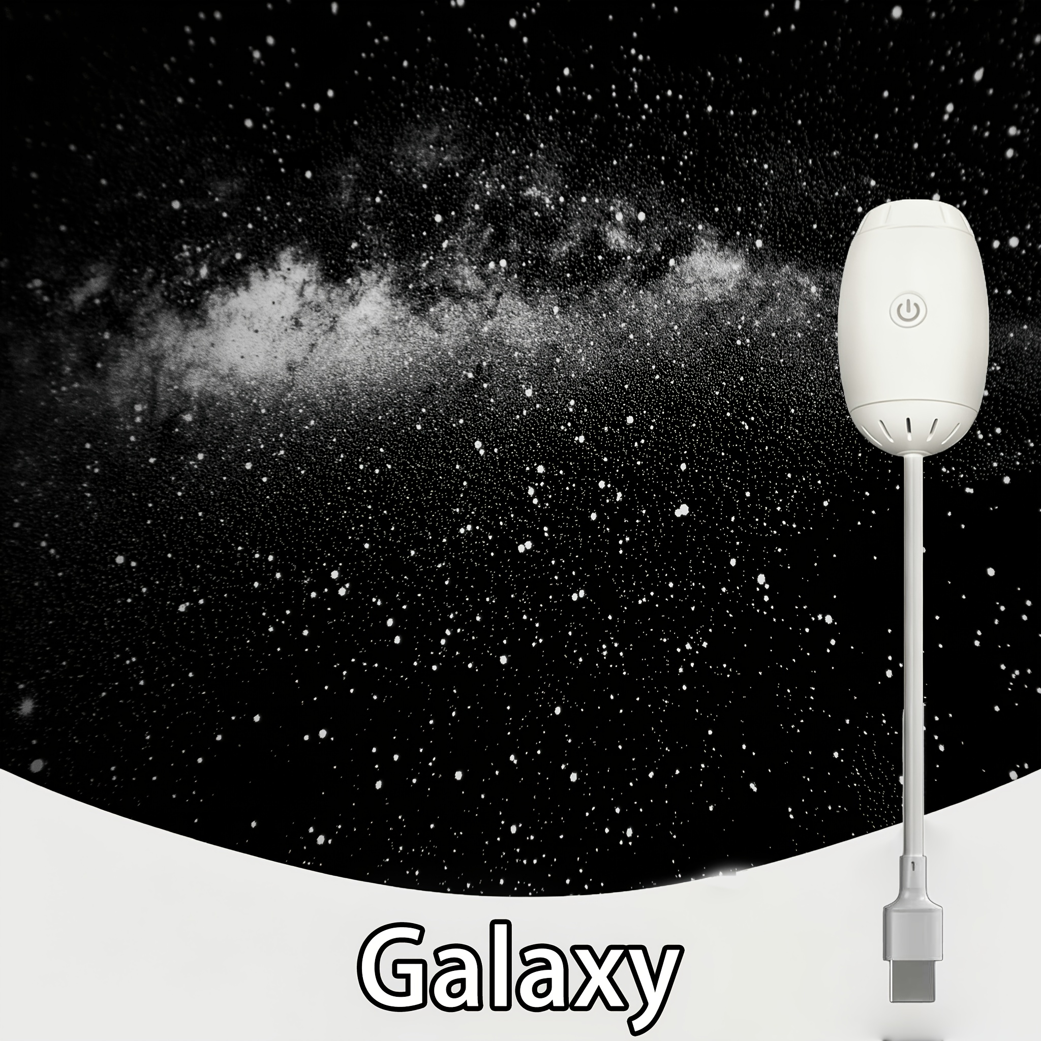 TEMU Usb Projection Lamp, Projection Night Light, Single-pattern Starry Sky Light. Features A Flexible Hose Design, Usb Interface For Plug-and-play